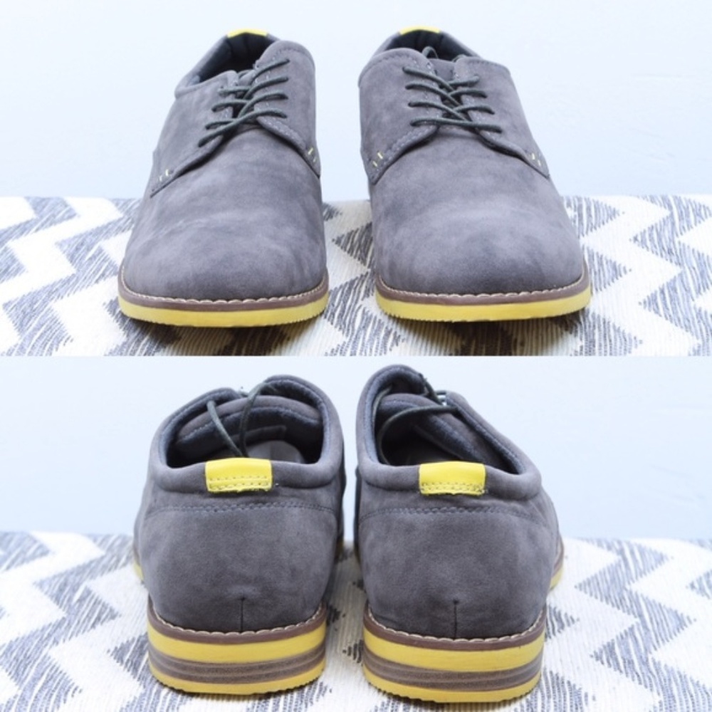 Mens "Hugo" Grey Dress Shoes - Picture 2 of 4